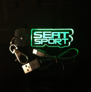Llavero LED Seat Sport Logo - Multicolor