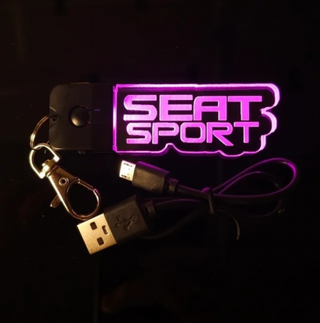 Llavero LED Seat Sport Logo - Multicolor