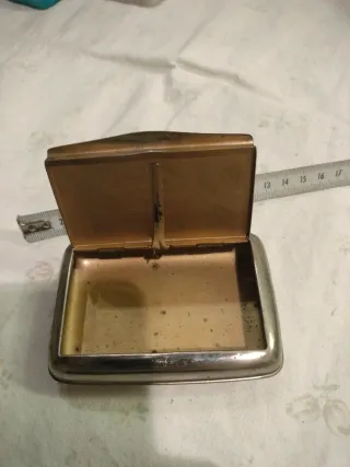 Portatabacco e cartine vintage decorato