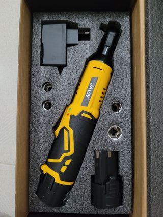 CARRACA ELECTRICA TRINQUETE INALÁMBRICO AMARILLA _