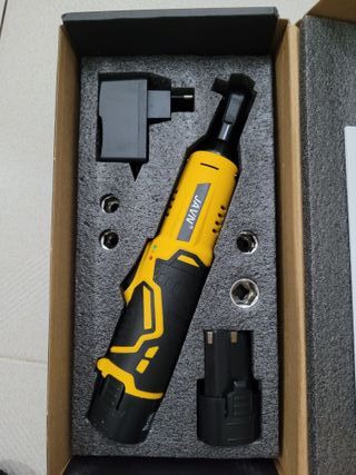 CARRACA ELECTRICA TRINQUETE INALÁMBRICO AMARILLA _