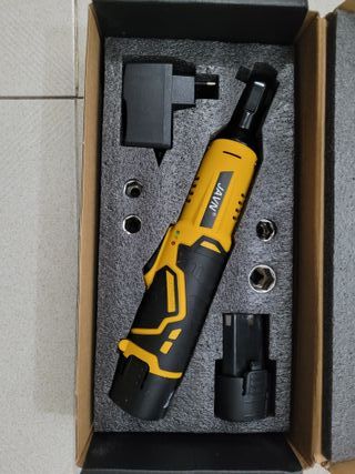 CARRACA ELECTRICA TRINQUETE INALÁMBRICO AMARILLA _