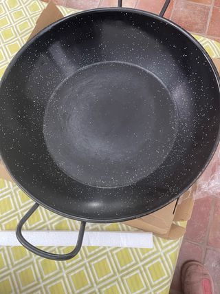 Paellera negra esmaltada  bandeja horno aluminio