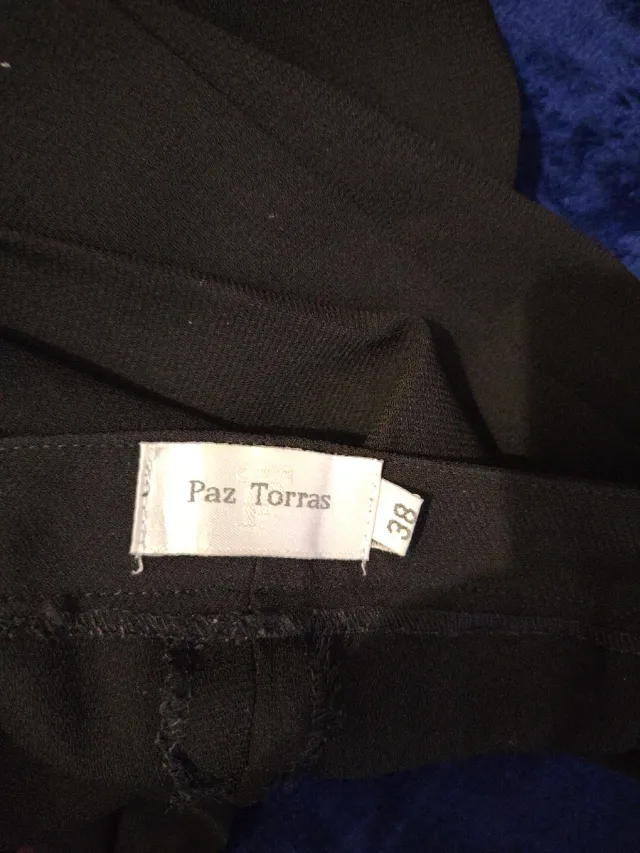 Pantalón de vestir negro Paz Torras Talla 38