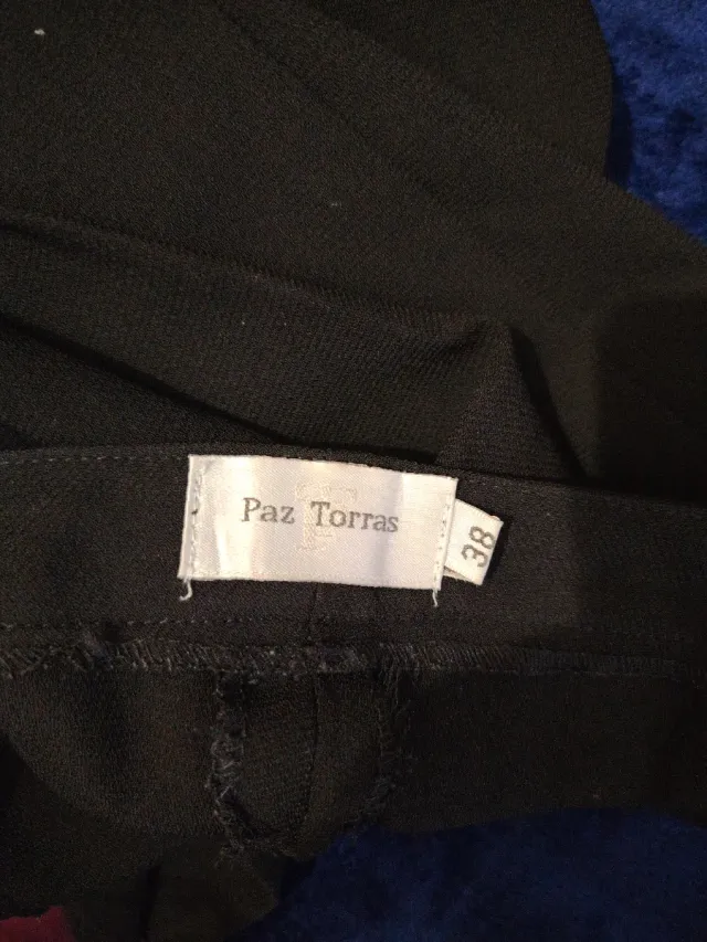 Pantalón de vestir negro Paz Torras Talla 38