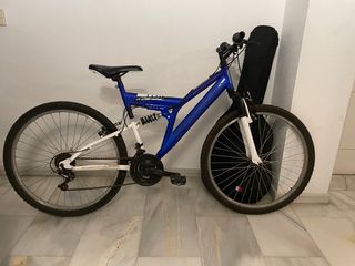 Bicicleta Montaña Doble Suspensión Azul