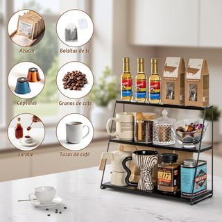 Estante Organizador de Café 3 Niveles