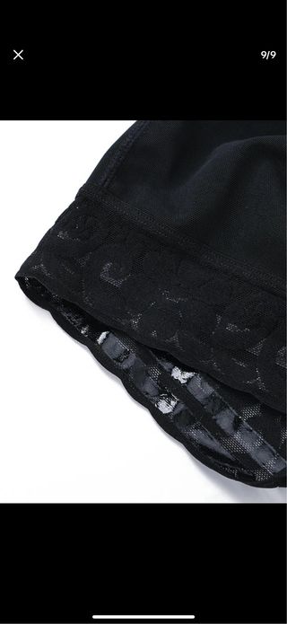 Faja reductora negra con encaje  talla S-M-L