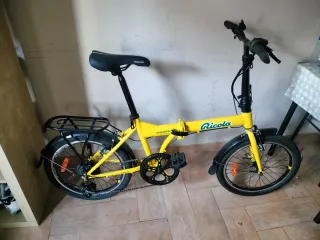Bicicleta Plegable Amarilla Ricola