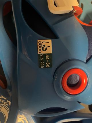 Patines en línea ajustables azules