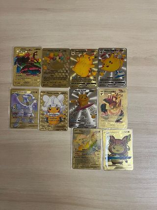 Colección Cartas Pokémon Doradas y Metálicas