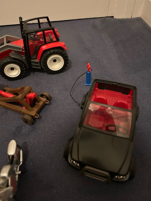 Playmobil: Tractor, Coche, Motos y Accesorios