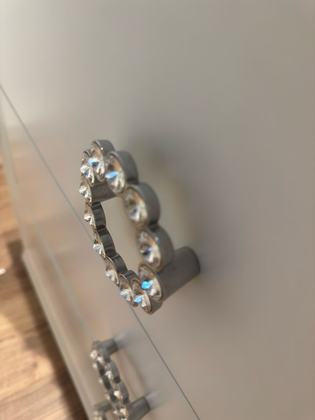 8 Tiradores Cristal Swarovski para Armario