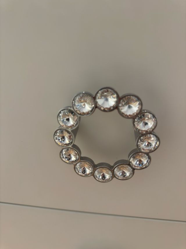 8 Tiradores Cristal Swarovski para Armario