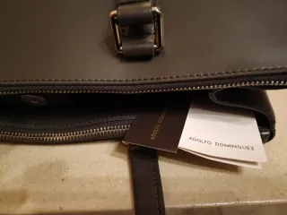 Bolso Adolfo Domínguez gris nuevo