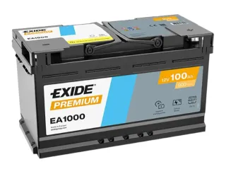 Batería coche Exide Premium 100Ah sin usar