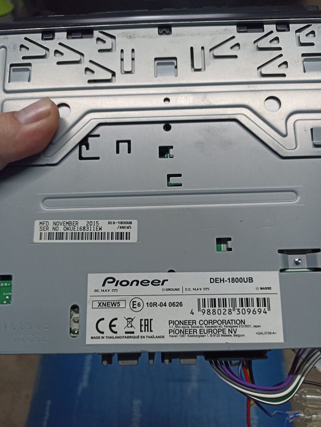 Radio CD MP3 Pioneer Coche USB