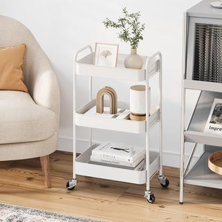 Carrito Cocina 3 Niveles Blanco