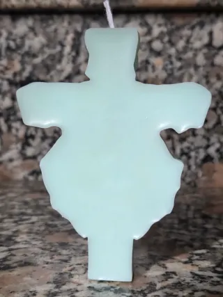 Vela decorativa Virgen María con rosas