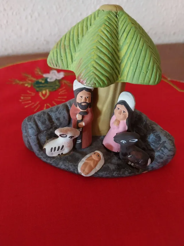 Belén artesanal vintage