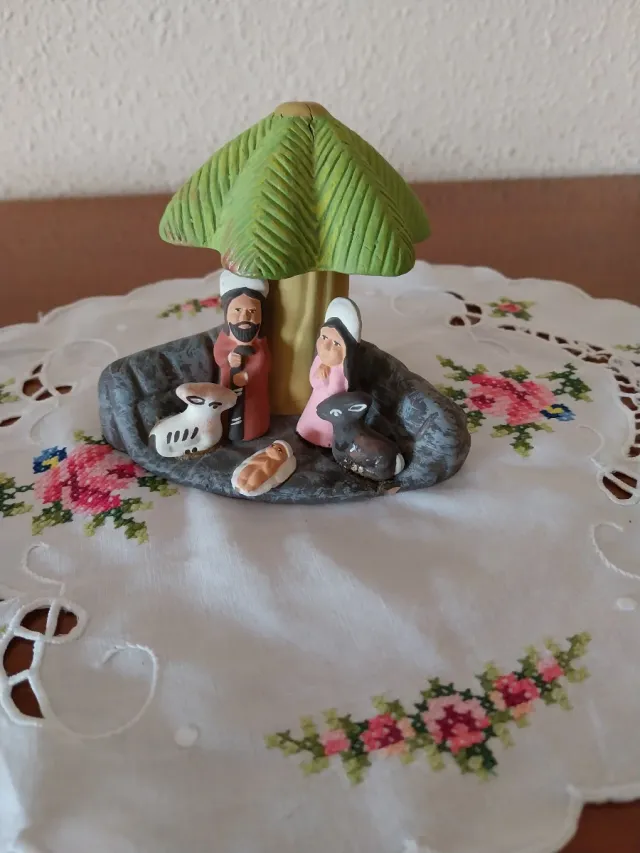 Belén artesanal vintage