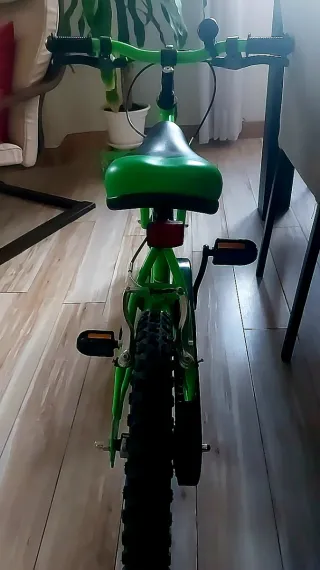 Bicicleta infantil verde