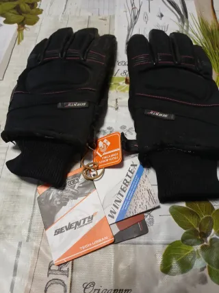 Guantes Moto Mujer Seventy Degrees Negro/Rosa.
