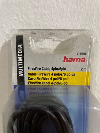 Cable FireWire Hama 4 pines a 6 pines 2m