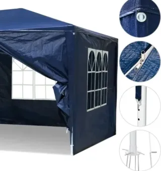 Carpa 6 x 3 impermeable azul