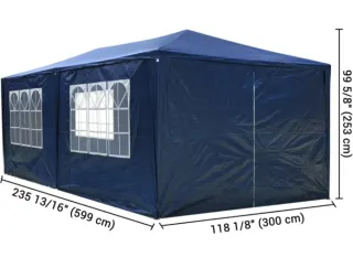 Carpa 6 x 3 impermeable azul