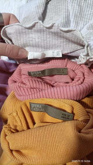 3 Jerséis Cuello M por 3.50€