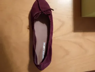 Mauro Leone Ballerine Camoscio Bordeaux 37