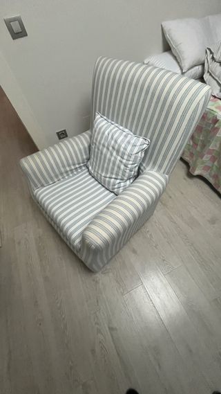 Poltrona singola per camera da letto o soggiorno classico