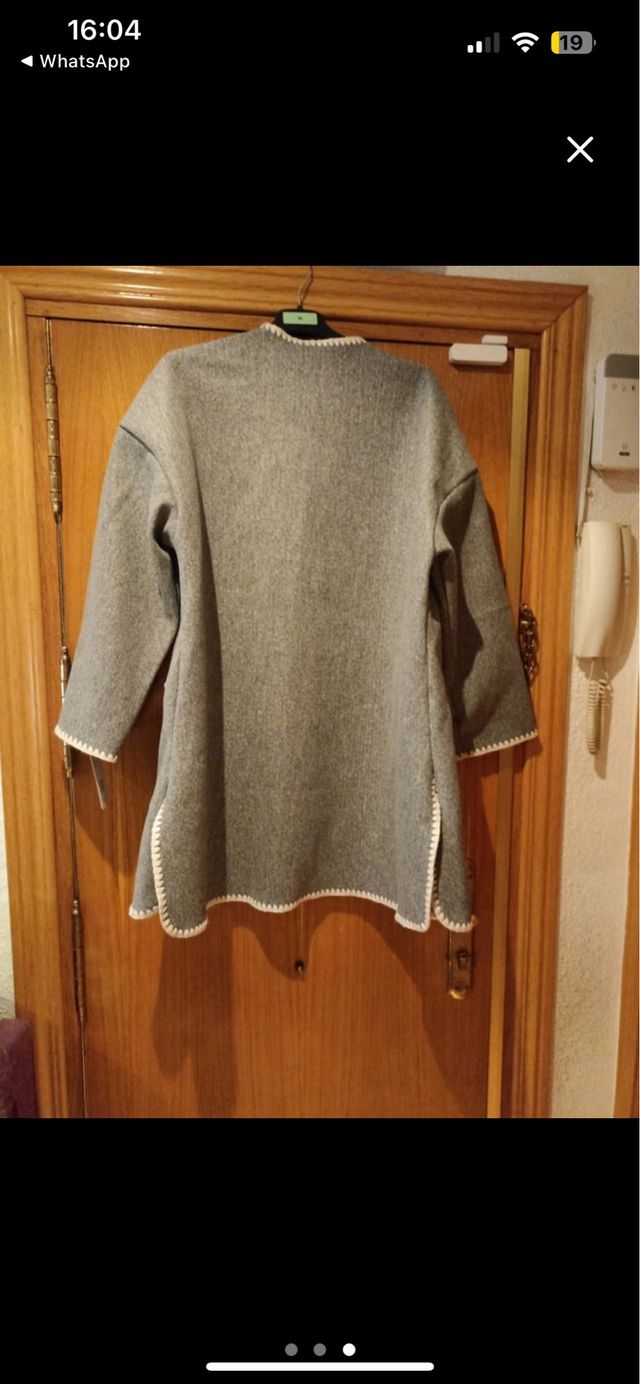 Cárdigan/Blusa gris talla única