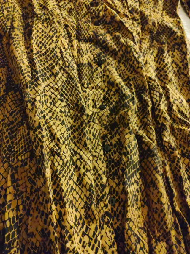 Vestido largo Zara estampado serpiente