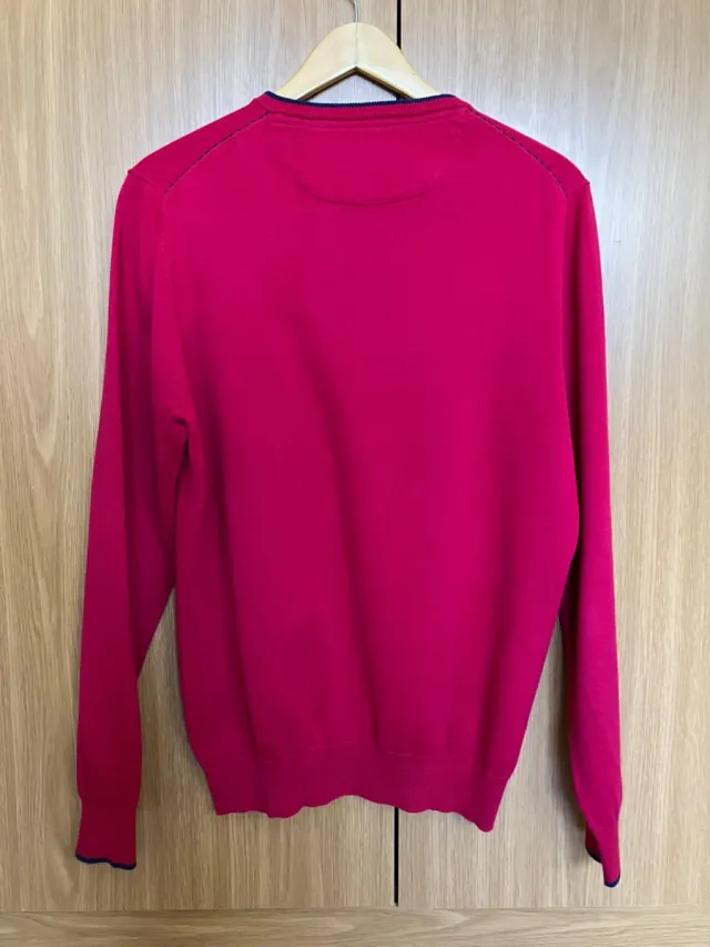 Jersey cuello pico ÁLVARO MORENO fucsia Talla S