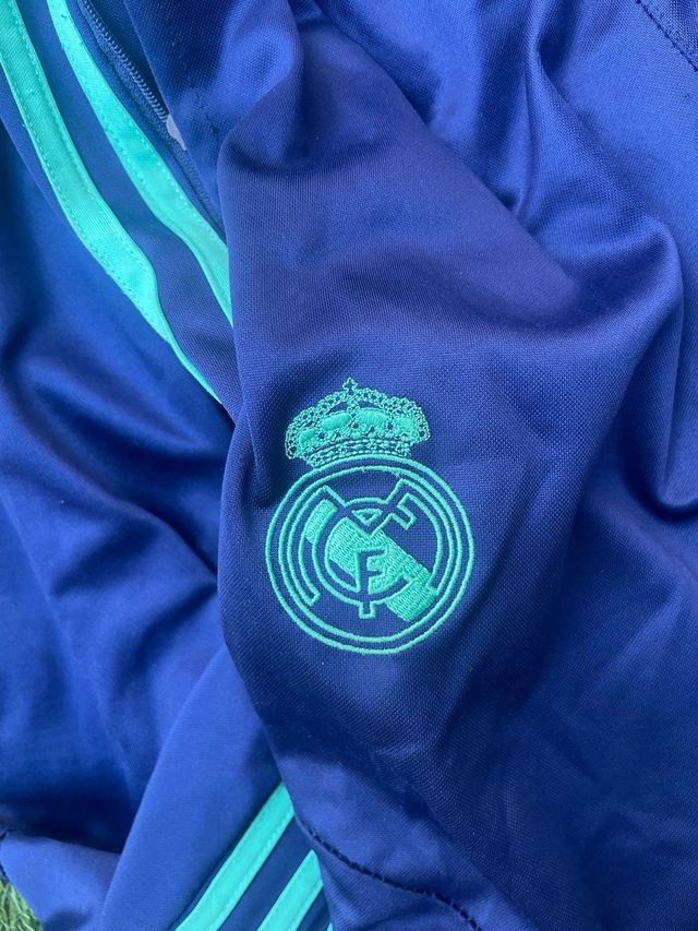 Chándal Real Madrid Adidas Azul/Verde