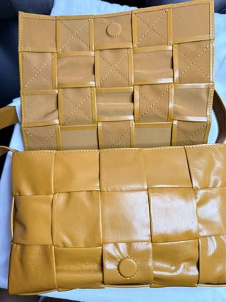 Bolso Bottega Veneta Marrón Piel Trenzada solo