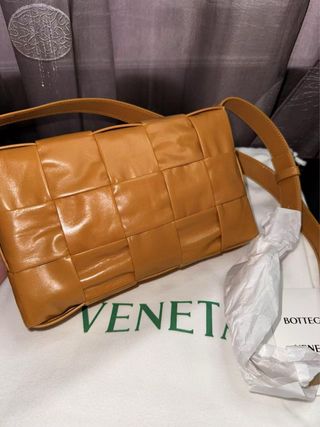 Bolso Bottega Veneta Marrón Piel Trenzada solo