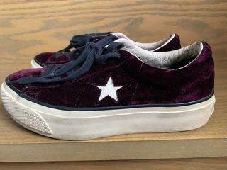 Converse Morado Terciopelo Talla 38