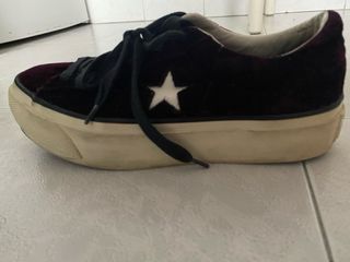 Converse Morado Terciopelo Talla 38