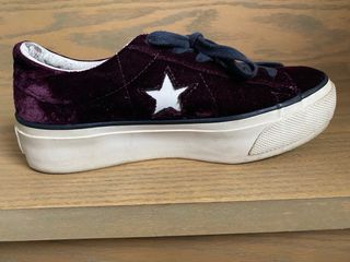 Converse Morado Terciopelo Talla 38