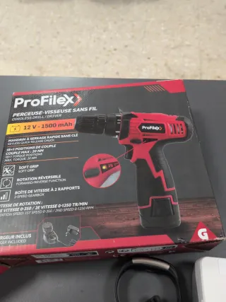 Taladro Atornillador ProFilex 12V 1500mAh