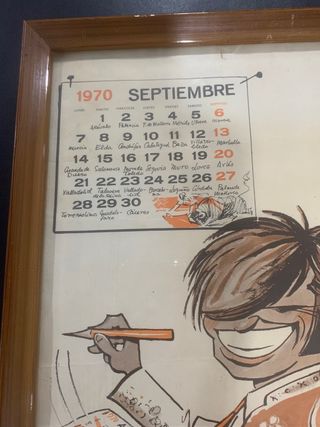 Cartel de Toros 1970 Septiembre