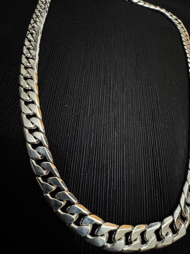 Cadena Cubana 925 Plata Esterlina 75g