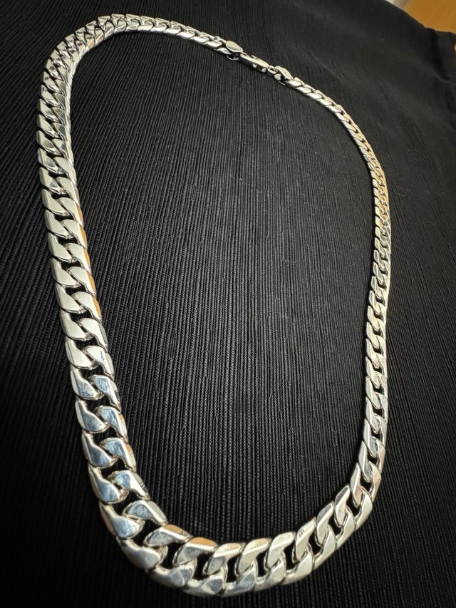 Cadena Cubana 925 Plata Esterlina 75g