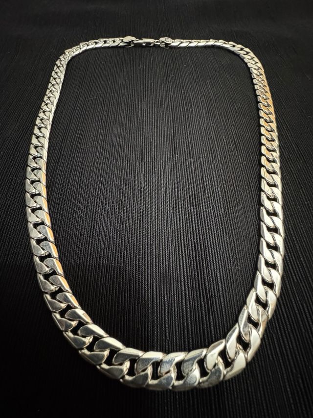 Cadena Cubana 925 Plata Esterlina 75g