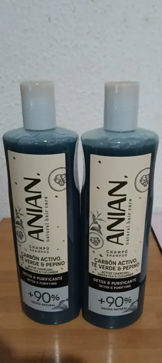 2 Champús ANIAN Carbón Activo y Pepino