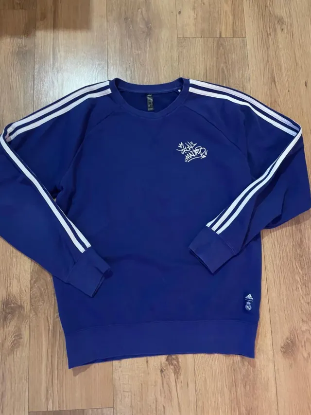 Sudadera Adidas Real Madrid Azul Talla M