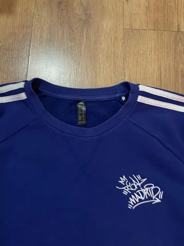 Sudadera Adidas Real Madrid Azul Talla M